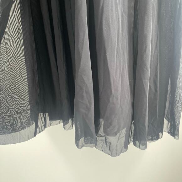 CARMEN MARC VALVO Swim Skirt Large Beach Cover-Up Sheer Slits Pull On Tie Waist - Picture 12 of 16